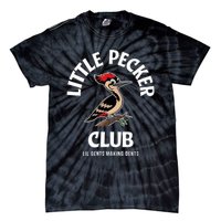 Little Nature Pecker Club Funny Woodpecker Tie-Dye T-Shirt