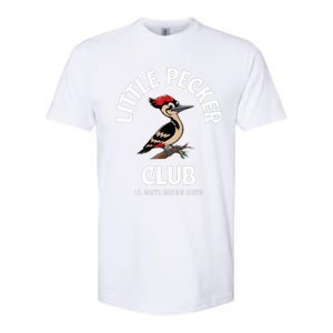 Little Nature Pecker Club Funny Woodpecker Softstyle CVC T-Shirt