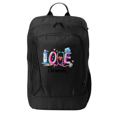 Love Nurse Paramedic Gift City Backpack