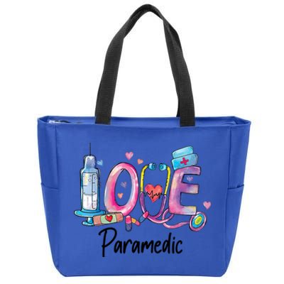 Love Nurse Paramedic Gift Zip Tote Bag