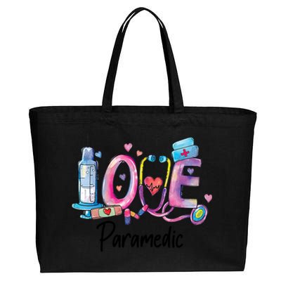 Love Nurse Paramedic Gift Cotton Canvas Jumbo Tote