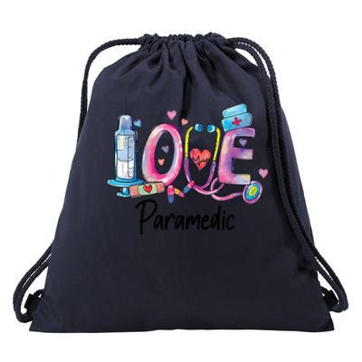 Love Nurse Paramedic Gift Drawstring Bag