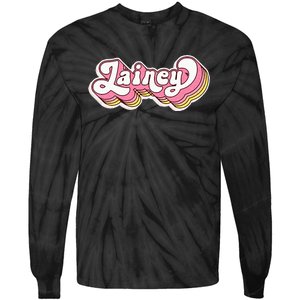 Lainey Name Personalized First Name Surname Tie-Dye Long Sleeve Shirt