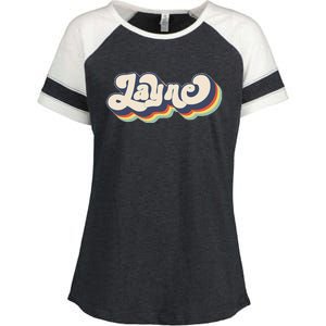 Layne Name Personalized Surname First Name Layne Enza Ladies Jersey Colorblock Tee