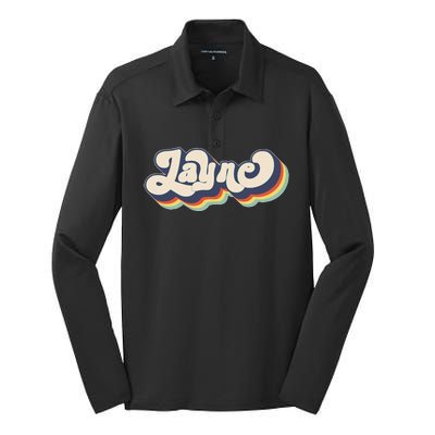 Layne Name Personalized Surname First Name Layne Silk Touch Performance Long Sleeve Polo