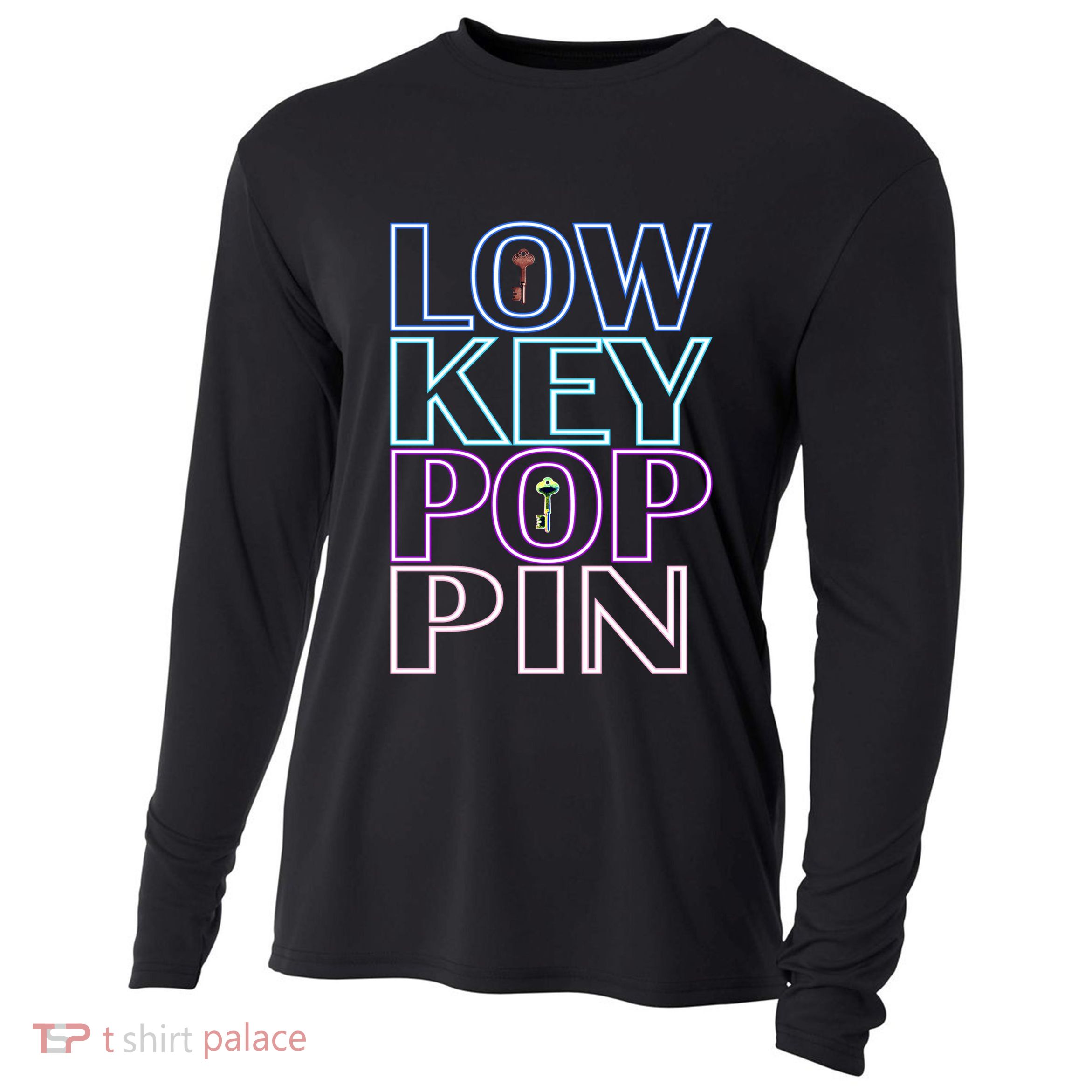 Lowkey Neon Poppin Gift Cooling Performance Long Sleeve Crew