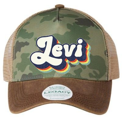 Levi Name Personalized Surname First Name Levi Legacy Tie Dye Trucker Hat