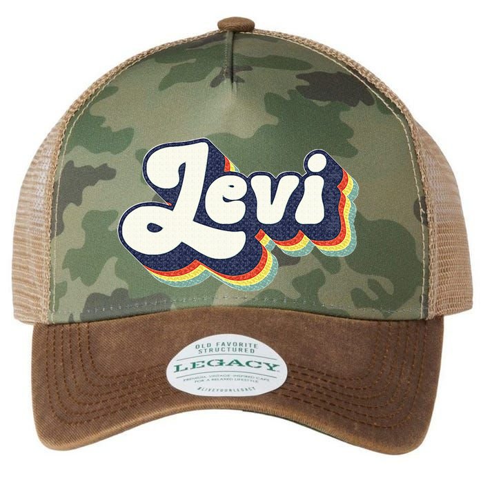 Levi Name Personalized Surname First Name Levi Legacy Tie Dye Trucker Hat