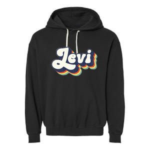 Levi Name Personalized Surname First Name Levi Garment-Dyed Fleece Hoodie