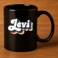 Levi Name Personalized Surname First Name Levi 11oz C Handle Ceramic Mug