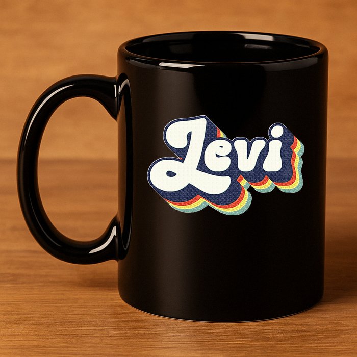Levi Name Personalized Surname First Name Levi 11oz C Handle Ceramic Mug