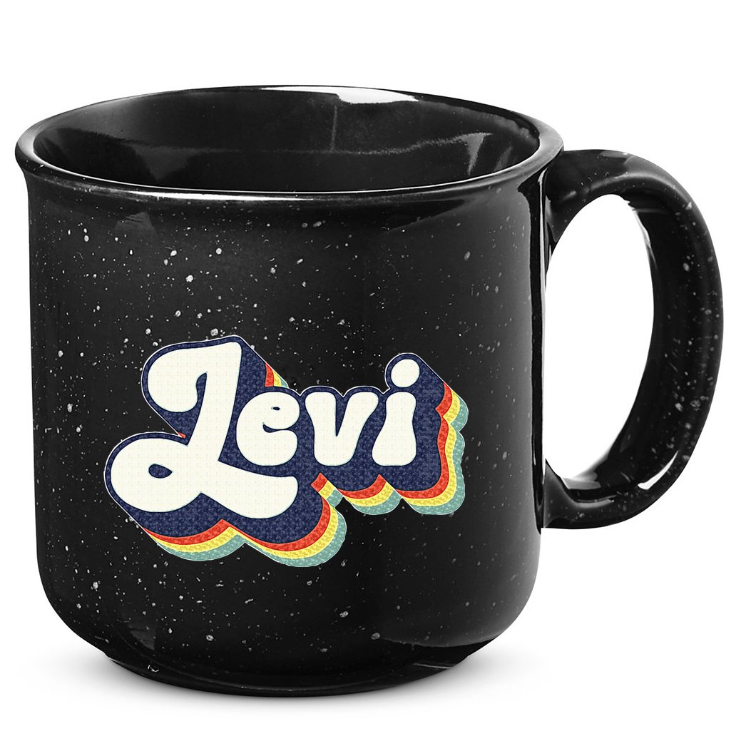 Levi Name Personalized Surname First Name Levi 15oz Campfire Ceramic Mug