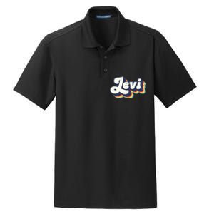 Levi Name Personalized Surname First Name Levi Dry Zone Grid Polo