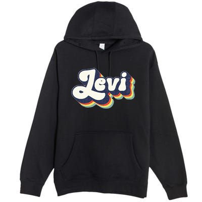 Levi Name Personalized Surname First Name Levi Premium Pullover Hoodie