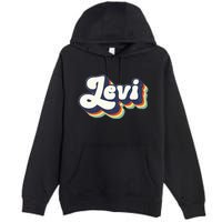 Levi Name Personalized Surname First Name Levi Premium Pullover Hoodie