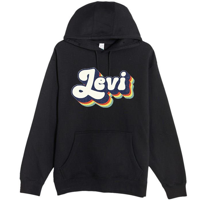 Levi Name Personalized Surname First Name Levi Premium Pullover Hoodie