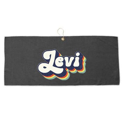 Levi Name Personalized Surname First Name Levi Large Microfiber Waffle Golf Towel