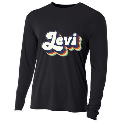 Levi Name Personalized Surname First Name Levi Cooling Performance Long Sleeve Crew