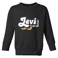 Levi Name Personalized Surname First Name Levi Toddler Sweatshirt