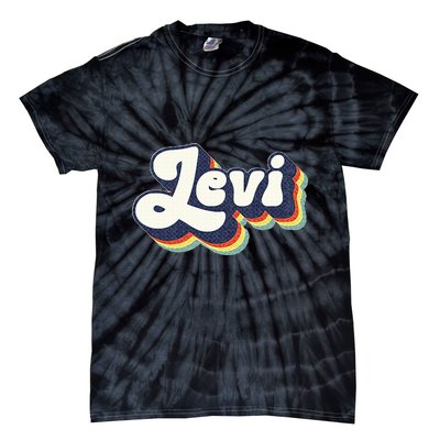 Levi Name Personalized Surname First Name Levi Tie-Dye T-Shirt