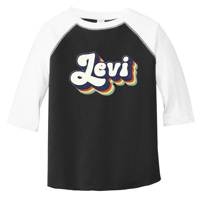 Levi Name Personalized Surname First Name Levi Toddler Fine Jersey T-Shirt