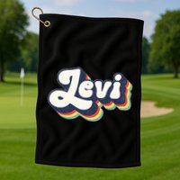 Levi Name Personalized Surname First Name Levi Golf Towel