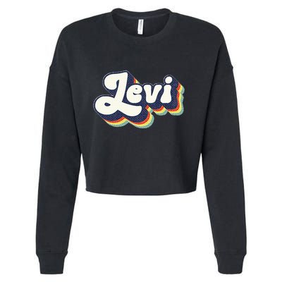 Levi Name Personalized Surname First Name Levi Cropped Pullover Crew