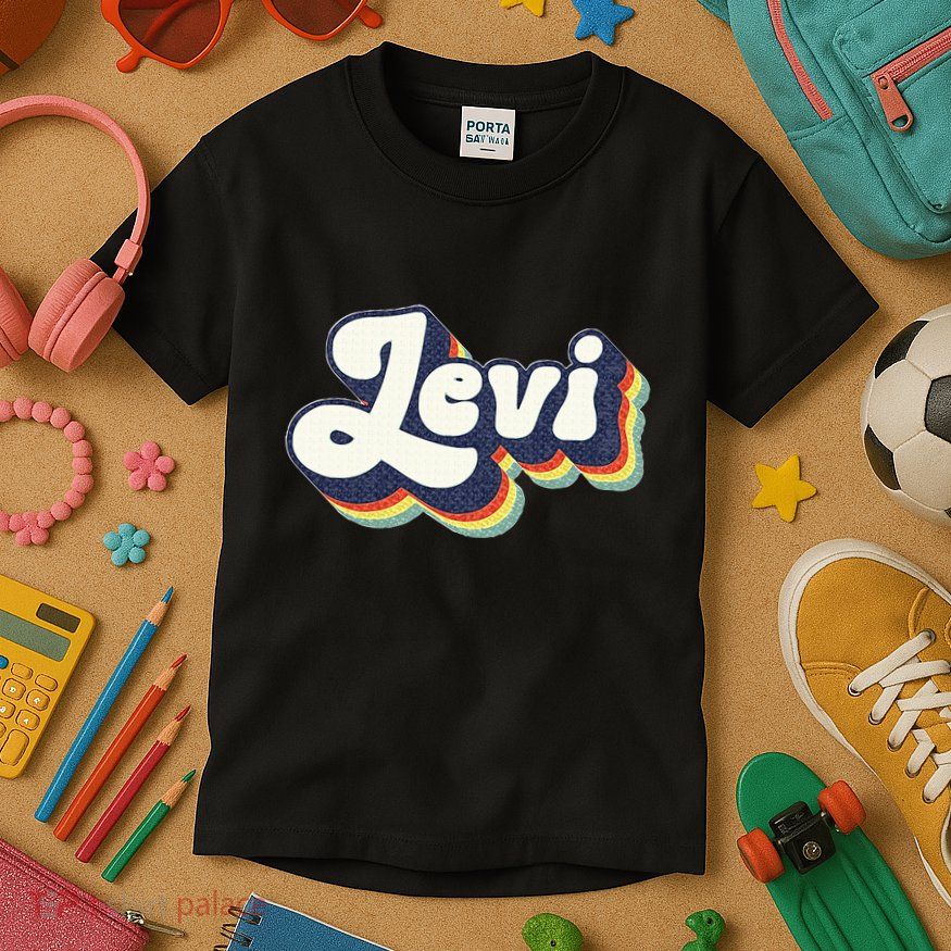 Levi Name Personalized Surname First Name Levi Kids T-Shirt