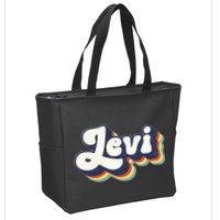 Levi Name Personalized Surname First Name Levi Zip Tote Bag