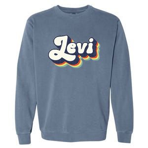 Levi Name Personalized Surname First Name Levi Garment-Dyed Sweatshirt