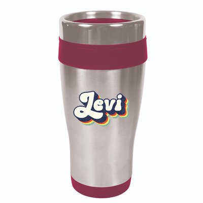 Levi Name Personalized Surname First Name Levi 16oz Travel Tumbler