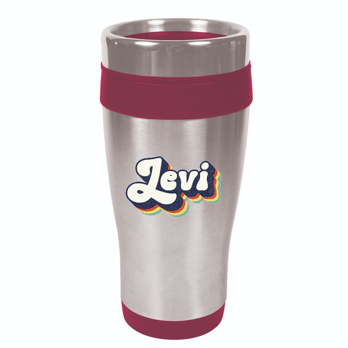 Levi Name Personalized Surname First Name Levi 16oz Travel Tumbler