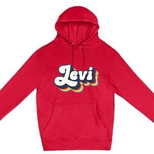 Levi Name Personalized Surname First Name Levi Premium Pullover Hoodie