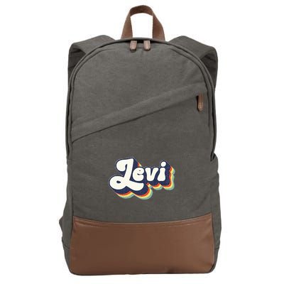 Levi Name Personalized Surname First Name Levi Cotton Canvas Backpack