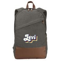 Levi Name Personalized Surname First Name Levi Cotton Canvas Backpack