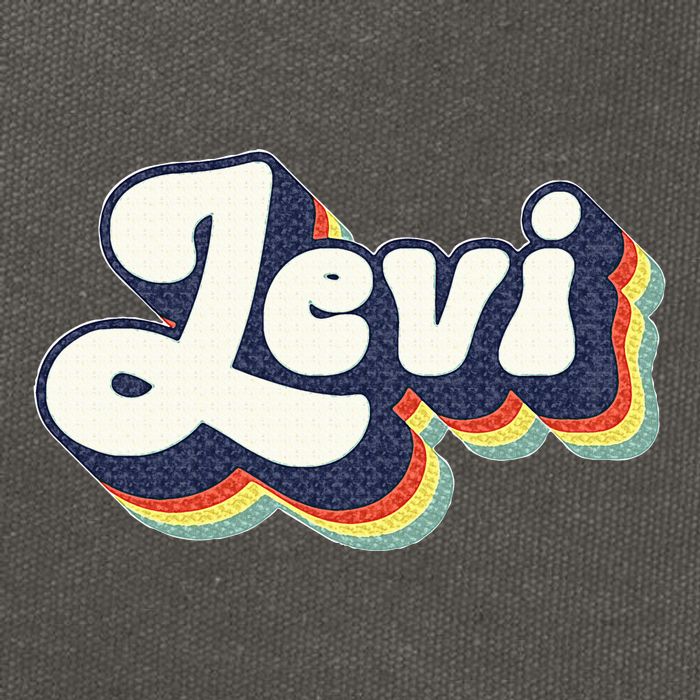 Levi Name Personalized Surname First Name Levi Cotton Canvas Backpack