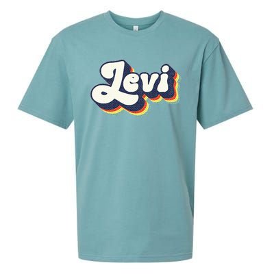 Levi Name Personalized Surname First Name Levi Sueded Cloud Jersey T-Shirt