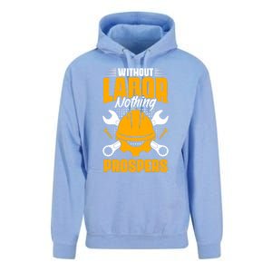 Labor Nothing Prospers Patriotic Laborer Happy Labor Day Gift Unisex Surf Hoodie