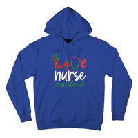 Love Nurse Practitioner Stethoscope Christmas SantaS Nurse Cute Gift Hoodie