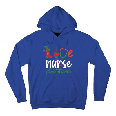 Love Nurse Practitioner Stethoscope Christmas SantaS Nurse Cute Gift Hoodie