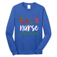 Love Nurse Practitioner Stethoscope Christmas SantaS Nurse Cute Gift Long Sleeve Shirt