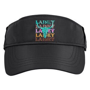 Lainey Name Personalized Cute Gifts Idea Lainey Bullskull Adult Drive Performance Visor