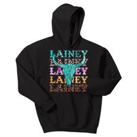 Lainey Name Personalized Cute Gifts Idea Lainey Bullskull Kids Hoodie