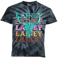 Lainey Name Personalized Cute Gifts Idea Lainey Bullskull Kids Tie-Dye T-Shirt