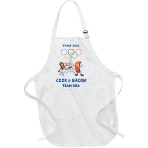 Limited Number1zie Paris 2024 Cook N Bacon Usa Full-Length Apron With Pockets