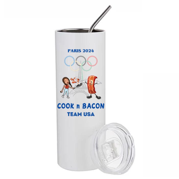 Limited Number1zie Paris 2024 Cook N Bacon Usa Stainless Steel Tumbler