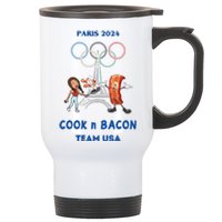 Limited Number1zie Paris 2024 Cook N Bacon Usa Stainless Steel Travel Mug