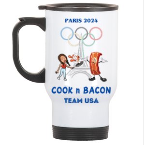 Limited Number1zie Paris 2024 Cook N Bacon Usa Stainless Steel Travel Mug