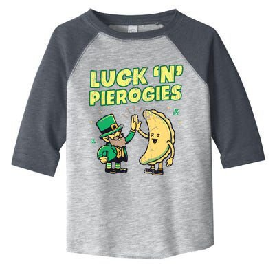 Luck N Pierogies Funny Polish Irish St Patricks Day Polska Toddler Fine Jersey T-Shirt