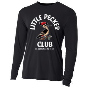 Little Nature Pecker Club Funny Woodpecker Cooling Performance Long Sleeve Crew